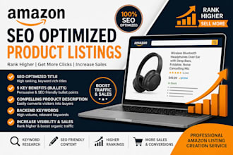 write high converting amazon product description with SEO