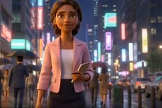 create 3d ai pixar animation  pixar style, 3d ai video, ai storytelling
