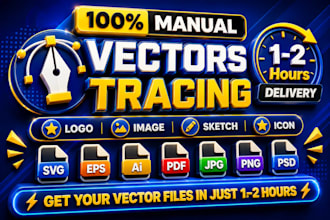 redraw, vectorize, convert logo or graphic to vector