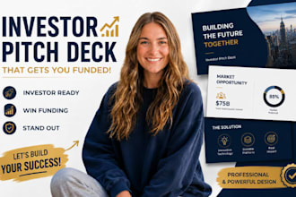 investor pitch deck presentation, startup pitch deck, venture capital deck sale