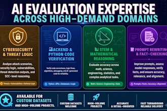 provide ai data evaluation, annotation, prompt for llm
