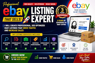 do ebay listing, ebay lister, ebay seo, ebay product listing