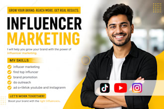do influencer marketing and promote your brand