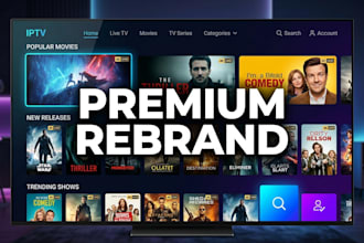 rebrand xciptv and iptv smarters pro with vpn modern ott UI white label branding