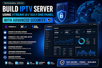 setup professional iptv server, xtreamui, xui one, iptv installation,cpanel