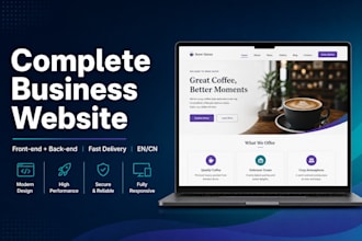 full stack web developer for complete business websites