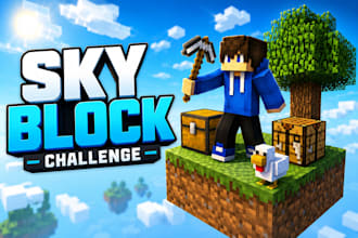 design the best interactive minecraft thumbnails