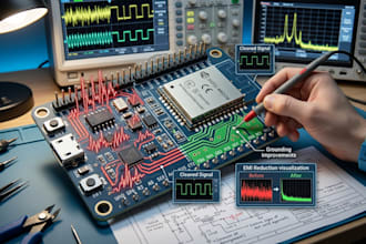 solve esp32 rf interference and pcb noise problems