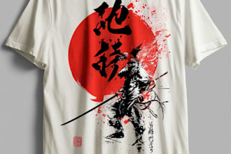 japanese t shirt illustration