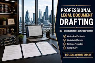 nda, service agreement and employment contract by UK solicitor