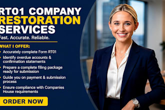 complete rt01 filing to reinstate your UK ltd company
