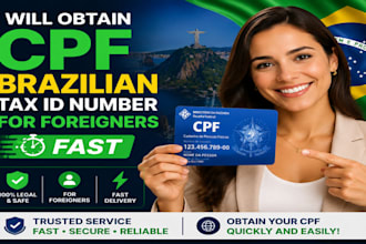 obtain cpf brazilian tax id number for foreigners fast