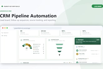 build a CRM automation system with follow up sequences for your business