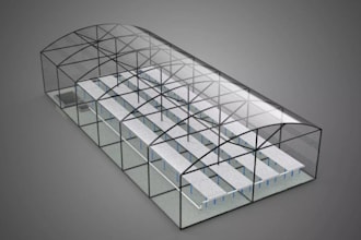 create 3d , 2d structural greenhouse, sunroom, glasshouse, timberhouse