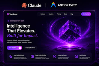create 3d website with scroll animation claude design antigravity ai