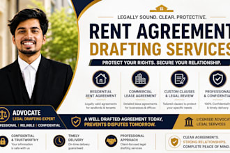 draft a professional rent agreement