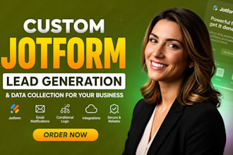 create professional jotform forms for lead generation and data collection