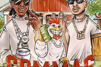 design rap, trap , hip hop album, single or ep, mixtape cover art
