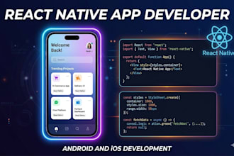 build a react native mobile app for android and ios