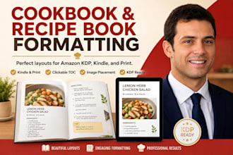 edit and format your cookbook or recipe book for amazon kdp and kindle