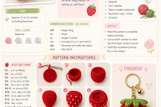 design a crochet keychain patterns