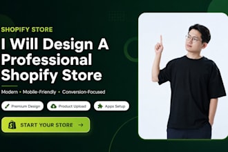 design a professional shopify store that converts