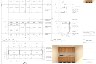 draft millwork, joinery shop drawings professionally