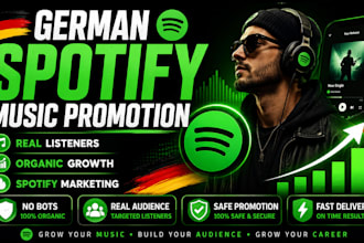 do organic german schlager spotify music track promotion to real german audience