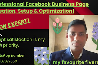 create, professional fb business page creation and optimize