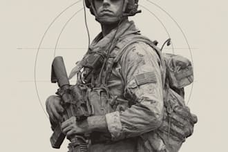 design 2d game art military character design