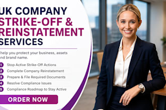 reinstate your struck off UK ltd company and remove strike off