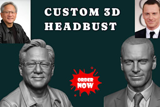 sculpt 3d head, full body character, stl file, 3d bust and figurine