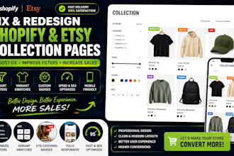 fix shopify etsy product collection page design redesign filter variant badge