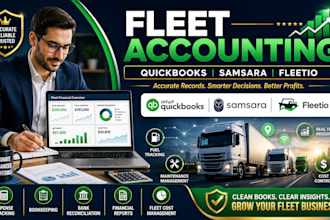 do fleet accounting using quickbooks, samsara and fleetio