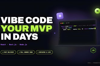 build your mvp web app using react and next js