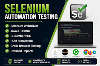 do selenium automation testing using java, testng, pom