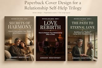 design a print ready paperback book cover for amazon KDP