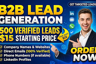 find verified b2b leads, business emails and phone numbers