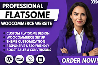 build flatsome woocommerce website, flatsome theme customization flatsome expert