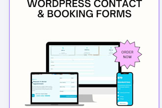 create or fix your wordpress contact form or appointment booking form
