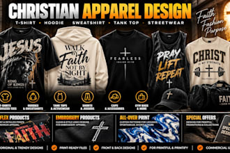 design graphics christian t shirt, bible verse apparel and faith streetwear