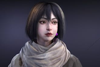 sculpt 3d model character quality tuber avatar modeling rigging 3d printing