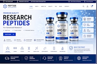 build peptide website fda compliant peptide website on woocommerce website