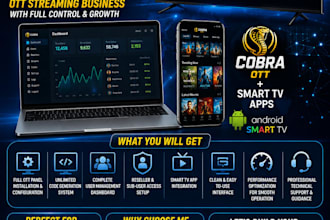 configure reseller panel, strong 8k, trex, sltv,lion ott, mega,reseller websit