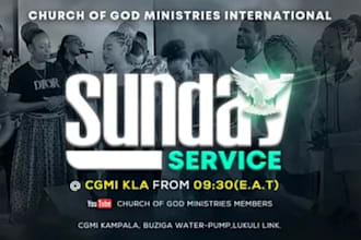 create church sermon bumper, ministry video, church flyer, event flyer