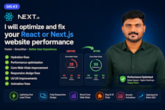 optimize and fix your react or nextjs website performance