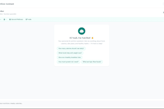 build a fullstack nutrition health platform with ai calorie tracker and chatbot