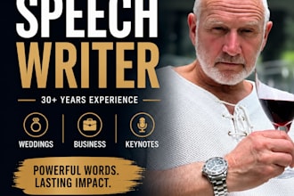 write a memorable speech for your business or special occasion