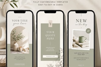 design aesthetic instagram story template in canva for you