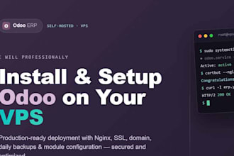 install, configure and host odoo on vps server